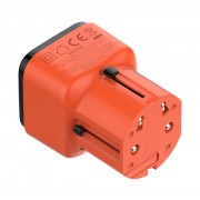 LDNIO φορτιστής τοίχου Q2420 με καλώδιο, USB/USB-C, 45W, universal πρίζα, πορτοκαλί