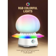 LDNIO LED φωτιστικό νυκτός Y4, RGB, ρυθμιζόμενο, επαναφορτιζόμενο, λευκό