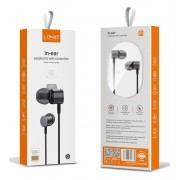 LDNIO earphones με μικρόφωνο HP04, 3.5mm σύνδεση, Φ10mm, 1.2m, γκρι