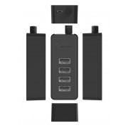 ORICO USB hub W5P-U2, 4x θυρών, USB 2.0, 480Mbps, USB σύνδεση, 1m καλώδιο, μαύρο