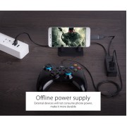 ORICO USB hub W5P-U3, 4x θυρών, USB 3.0, 5Gbps, USB σύνδεση, 1m καλώδιο, μαύρο