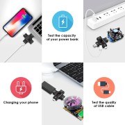 Συσκευή ελέγχου λειτουργίας θύρας USB, Micro USB & USB-C, 3.6-32V, LCD