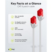 GOOBAY καλώδιο δικτύου 71545, CAT 6 U/UTP, slim, copper, 250MHz, 0.15m, γκρι