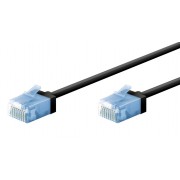GOOBAY καλώδιο δικτύου 74232, CAT 6A U/UTP, slim, copper, 500MHz, 0.50m, μαύρο