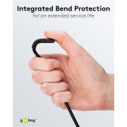 GOOBAY καλώδιο USB-C σε USB 74528, 60W, 480Mbps, 3m, μαύρο