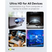 GOOBAY καλώδιο DisplayPort 74778, VESA Certified, 8K/60Hz, 32.4 Gbps, 2m, μαύρο