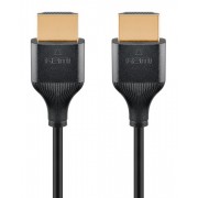 GOOBAY καλώδιο HDMI 75294 με Ethernet, slim, 4K/60Hz, 18 Gbps, 2m, μαύρο