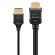 GOOBAY καλώδιο HDMI 75294 με Ethernet, slim, 4K/60Hz, 18 Gbps, 2m, μαύρο