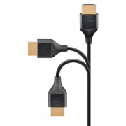 GOOBAY καλώδιο HDMI 75294 με Ethernet, slim, 4K/60Hz, 18 Gbps, 2m, μαύρο