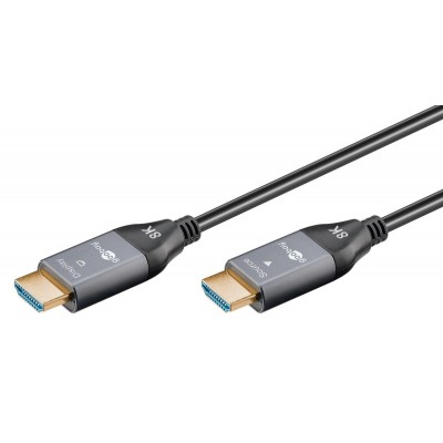 GOOBAY καλώδιο HDMI 2.1 76274 με Ethernet, 8K/60Hz, 48 Gbps, 10m, μαύρο