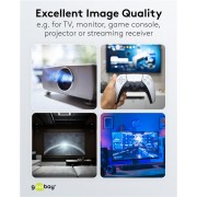 GOOBAY καλώδιο HDMI 2.1 76277 με Ethernet, 8K/60Hz, 48 Gbps, 40m, μαύρο