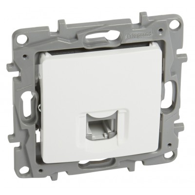 LEGRAND πρίζα RJ11 764569, λευκή