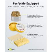 GOOBAY βάση στήριξης πλακέτας 76558 με μεγεθυντικό φακό & θέση για κολλητήρι, 4x βραχίονες, μαύρη