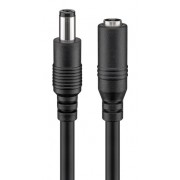 GOOBAY καλώδιο προέκτασης τροφοδοσίας 76671, 5.5x2.1mm, 5m, μαύρο