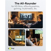 GOOBAY καλώδιο DisplayPort 77442, 8K/120Hz, 40 Gbps, 1m, μαύρο