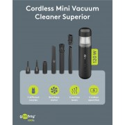 GOOBAY 2 σε 1 σκουπάκι χειρός & air duster 77829, 120W, 6000mAh, μαύρο