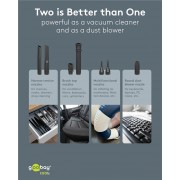 GOOBAY 2 σε 1 σκουπάκι χειρός & air duster 77829, 120W, 6000mAh, μαύρο