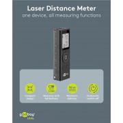 GOOBAY laser μετρητής απόστασης 77834, επαναφορτιζόμενος, έως 30m