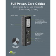 GOOBAY laser μετρητής απόστασης 77834, επαναφορτιζόμενος, έως 30m