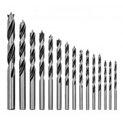GOOBAY σετ τρυπάνια 77847 για ξύλο, χάλυβας άνθρακα, 3–10mm, κυλινδρικό, 15τμχ