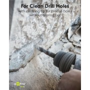 GOOBAY σετ τρυπάνια 77848 για μέταλλο/τοίχο, HSS/χάλυβας άνθρακα + YG8, 3–10mm/1.5-6mm, κυλινδρικό, 17τμχ