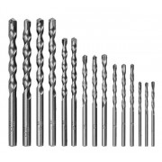 GOOBAY σετ τρυπάνια 77849 για τοίχο, χάλυβας άνθρακα/YG8, 3–10mm, κυλινδρικό, 15τμχ