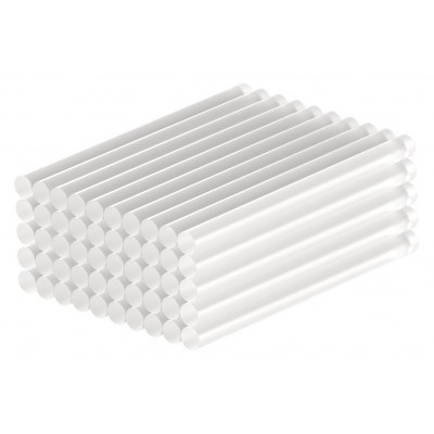 GOOBAY ράβδοι σιλικόνης 77851, Φ7mm x 100mm, διάφανο, 50τμχ