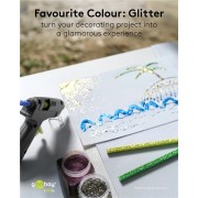 GOOBAY ράβδοι σιλικόνης 77855, Φ11mm x 200mm, glitter διάφορα χρώματα, 10τμχ