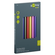 GOOBAY ράβδοι σιλικόνης 77856, Φ11mm x 200mm, διάφορα χρώματα, 10τμχ