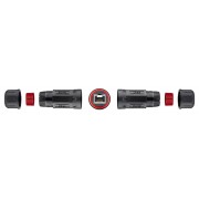 GOOBAY αδιάβροχος σύνδεσμος RJ45 Cat 6 79566, IP68, μαύρο