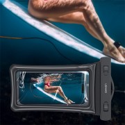 USAMS αδιάβροχη θήκη smartphone US-YD011, έως 7", IPX8, μαύρη