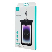USAMS αδιάβροχη θήκη smartphone US-YD011, έως 7", IPX8, μαύρη