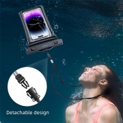 USAMS αδιάβροχη θήκη smartphone US-YD011, έως 7", IPX8, λευκή