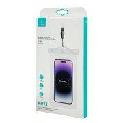 USAMS αδιάβροχη θήκη smartphone US-YD011, έως 7", IPX8, λευκή
