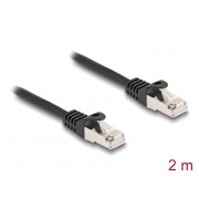 DELOCK καλώδιο RJ50 80188, S/FTP, 26 AWG, 2m, μαύρο