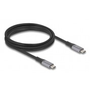 DELOCK καλώδιο USB-C 81192, 240W, 40 Gbps, 8K, 2m, E-Marker, μαύρο