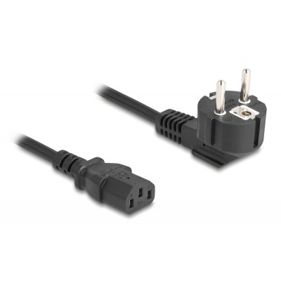 DELOCK καλώδιο τροφοδοσίας 81298, 3x 1.00mm², 1m, μαύρο