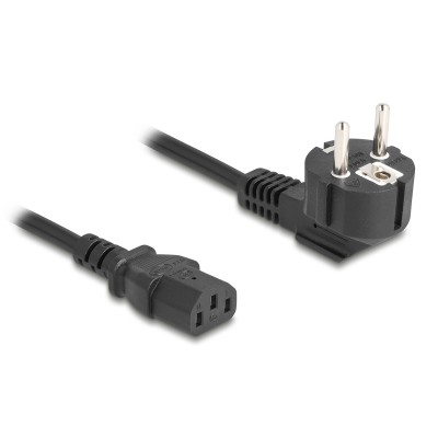 DELOCK καλώδιο τροφοδοσίας 81326, 3x 0.75mm², 2m, μαύρο