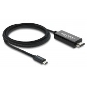 DELOCK καλώδιο USB-C σε HDMI 81704, 4K/60Hz, 2m, μαύρο