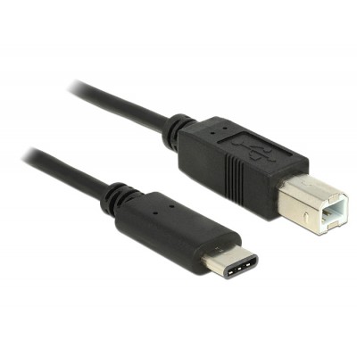 DELOCK καλώδιο USB-C σε USB Type B 83328, 0.5m, μαύρο