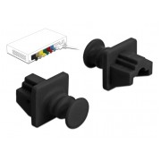 DELOCK κάλυμμα προστασίας για θύρα RJ45 86176, μαύρο, 10τμχ