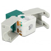 DELOCK Keystone module RJ45 86349, Cat 6 UTP, πράσινο