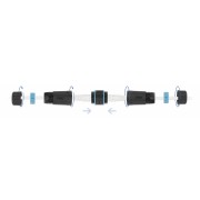 DELOCK αδιάβροχος αμφίδρομος σύνδεσμος RJ45 Cat.6A 86693, μπλε