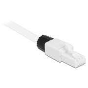 DELOCK βύσμα RJ45 CAT 6 UTP 86977, tool-free, λευκό
