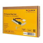 DELOCK κάρτα επέκτασης PCI Express σε PCI 32 Bit 5V 90062, Asmedia chip