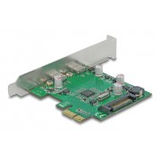 DELOCK κάρτα επέκτασης PCIe x1 σε 2x USB-C 90493, 5Gbps