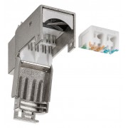 GOOBAY Keystone module RJ45 CAT 6A 90863, STP, 250 MHz, ασημί