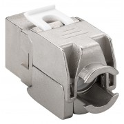 GOOBAY Keystone module RJ45 CAT 6A 90864, STP, 500 MHz, slim-line, ασημί