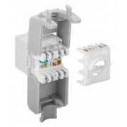 GOOBAY Keystone module RJ45 CAT 6A 90867, UTP, λευκό