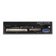 DELOCK USB 19-pin card reader 91759, CF/SD/micro SD/xD/MS/M2/USB, 5Gbps